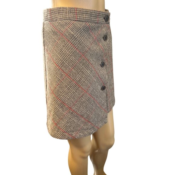 Loveriche Womens Button Front Plaid Skirt Small Pretty Pretty Academia - Picture 2 of 7